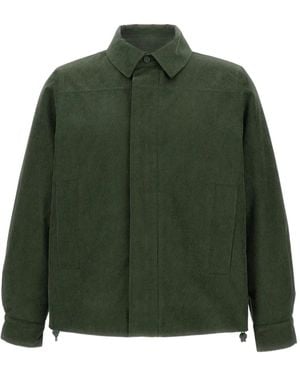 K-Way Corduroy Shirt Jacket - Green