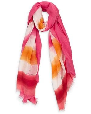 Loro Piana ストライプ スカーフ - レッド