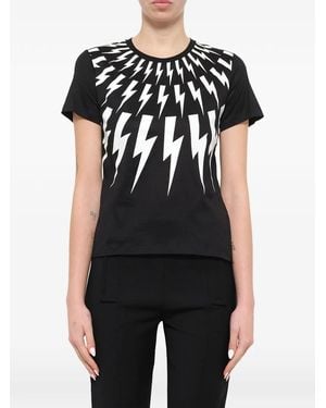 Neil Barrett Graphic-Print T-Shirt - Black