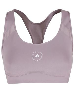 adidas By Stella McCartney Truepurpose Logo-Print Sports Bra - Purple