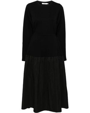 B+ AB Two-Tone Midi Dress - Black