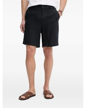 Trussardi Embroidered-Logo Drawstring Shorts - Black
