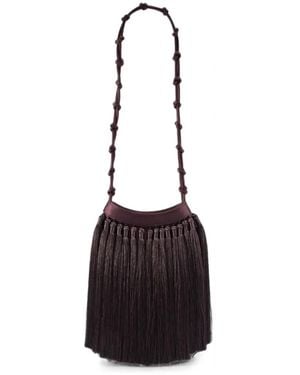 Simon Miller Tassel Knotty Mini Bag - White