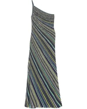 Missoni Stripe-Pattern Maxi Dress - Green