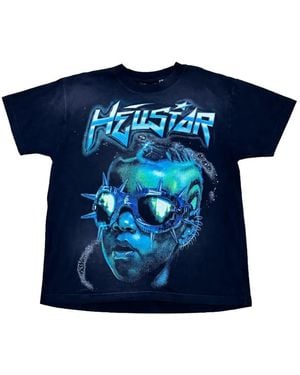 HELLSTAR The Future Graphic-Print T-Shirt - Blue