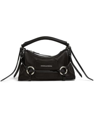 DSquared² レザーショルダーバッグ - ブラック