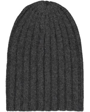 Laneus Ribbed-Knit Beanie - Grey