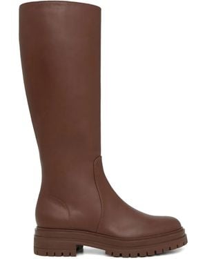 Gianvito Rossi ジップ ブーツ - ブラウン