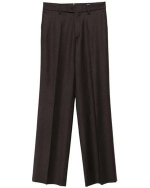 Berwich Patrizia Pressed-Crease Wool Pants - Black