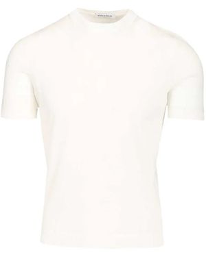 Al Duca d'Aosta Ribbed-Trim Terry-Cloth T-Shirt - White
