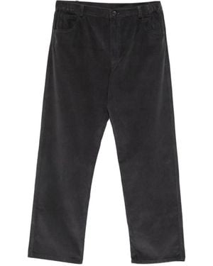 Private 0204 Belt-Loop Corduroy Pants - Black