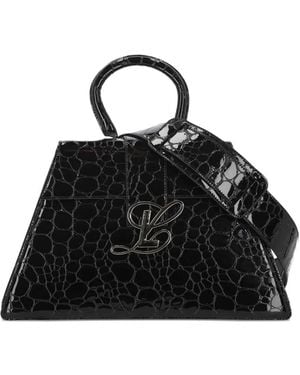 LUAR Borsa Tote Con Logo Goffrato - Nero