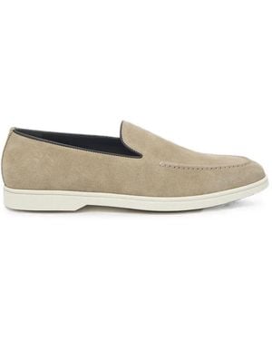 Peserico Suede Slip-On Trainers - White