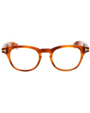 Tom Ford Round-Frame Glasses - Brown