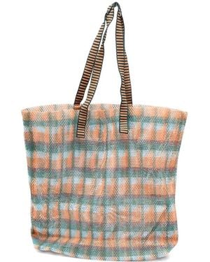 Epice Kanpur Geruite Shopper - Blauw