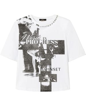 Twinset Printed T-Shirt - White