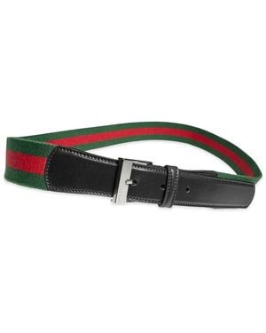 Gucci Square-Buckle Belt - Black