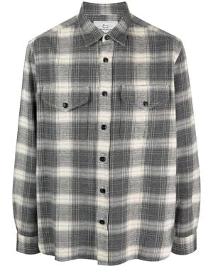 Woolrich チェック フランネルシャツ - グレー