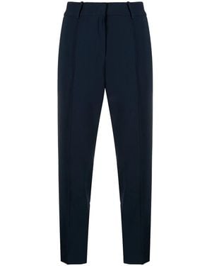 MICHAEL Michael Kors Cropped Crepe Trousers - Blue