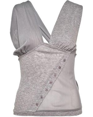 Sultry Virgin Deconstructed Panelled Top - Grey