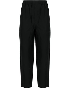 Lemaire Poplin Straight Leg Pants - Black