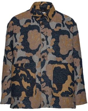 Henrik Vibskov Chaqueta con motivo floral - Gris