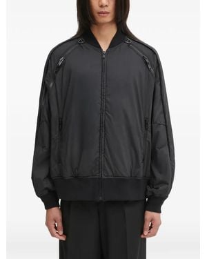 Undercover Zip-Detail Bomber Jacket - Grey