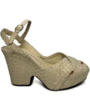 Toni Pons 95Mm Interwoven Leather Sandals - Green