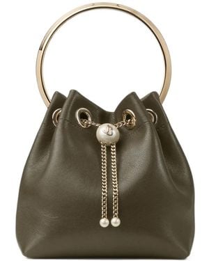 Jimmy Choo Borsa A Secchiello Bon Bon Biker - Verde