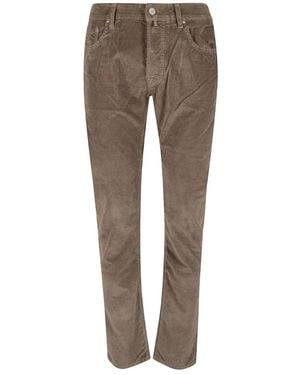 Jacob Cohen Bard Corduroy Straight-Leg Pants - Gray