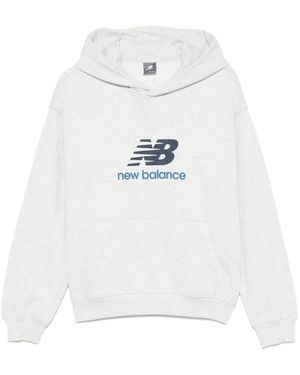 New Balance ロゴ パーカー - ホワイト
