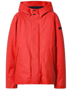 Rrd Writer Hooded Concealed-Fastening Jacket - Red