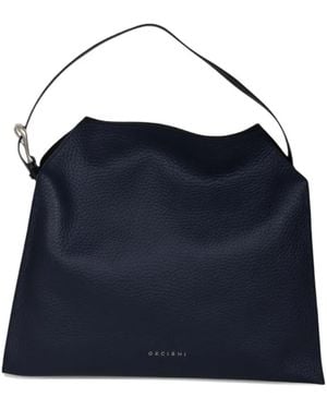 Orciani Medium Trinity Tote Bag - Blue