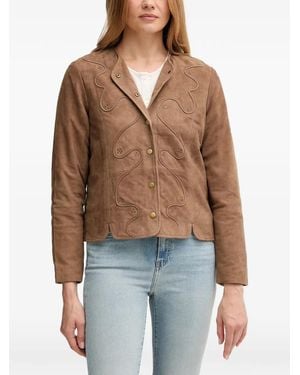 INTROPIA Embellished Buttoned Jacket - Blue