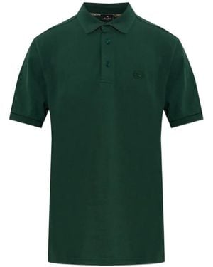 Etro Logo-Embroidered Polo Shirt - Green