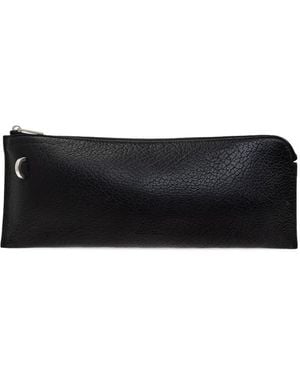 Rick Owens Zip-Fastening Leather Wallet - Black