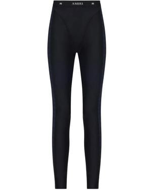 Amiri Leggins Con Logo En La Cinturilla - Azul