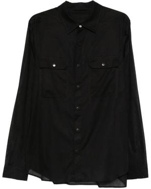 Rick Owens Chemise À Empiècements - Black