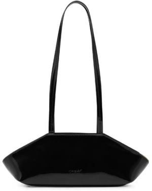 Marsèll Sapi Patent-Finish Shoulder Bag - Black