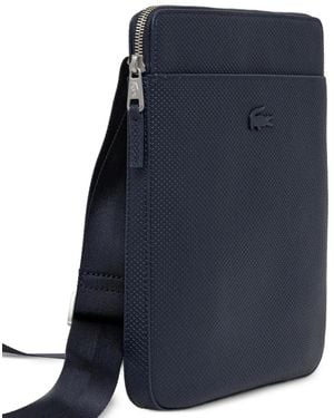 Lacoste Logo Zip Cross Body Bag - Blue