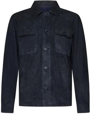 Franzese Collection Brad Pitt シャツジャケット - ブルー