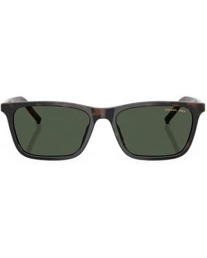 Prada Eckige Sonnenbrille - Grün