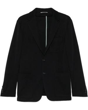 Canali Wool Patch-Pocket Blazer - Red
