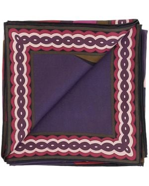 PUCCI Graphic-Print Silk Scarf - Purple