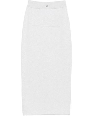 Coperni Paneled Jersey Maxi Skirt - White