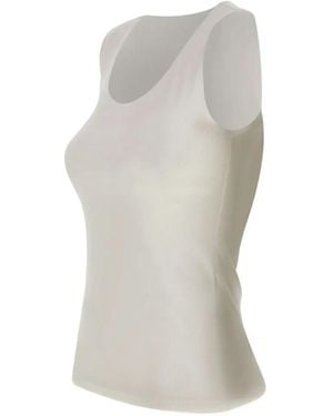 Gran Sasso Ribbed-Knit Tank Top - White