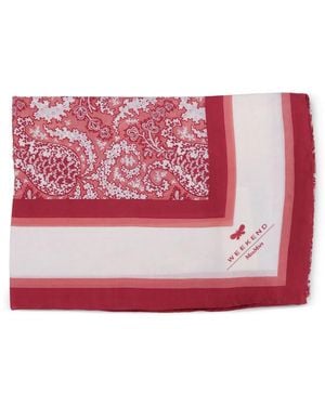 Weekend by Maxmara Paisley-Print Scarf - Red