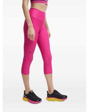 Under Armour Slim-Fit Cropped Leggings - Pink
