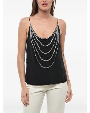 Stella McCartney Kenna Rhinestone-Embellished Top - Black
