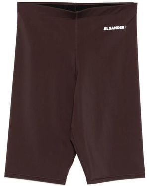 Jil Sander Logo Biker Shorts - Purple